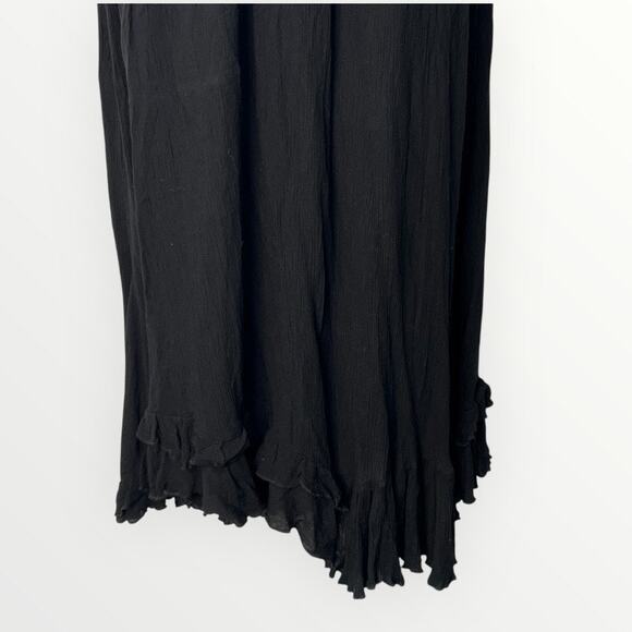 Free People Adella Corset Black Strapless Maxi Dress Boho Ruffle Size XS NWT - Picture 6 of 10